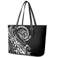 Polynesia Beach Volleyball Personalized Leather Tote Bag Basic LT7 - Polynesian Pride