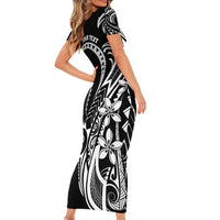 Polynesia Beach Volleyball Personalized Short Sleeve Bodycon Dress Basic