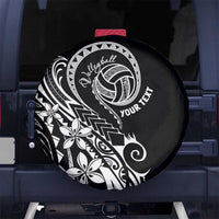 Polynesia Beach Volleyball Personalized Spare Tire Cover Basic LT7 No hole Black - Polynesian Pride