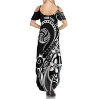 Polynesia Beach Volleyball Personalized Summer Maxi Dress Basic LT7 - Polynesian Pride