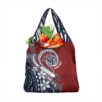 Polynesia Beach Volleyball Personalized Grocery Bag Special LT7 1-pack One Size Red Blue - Polynesian Pride