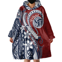 Polynesia Beach Volleyball Personalized Wearable Blanket Hoodie Special LT7 - Polynesian Pride