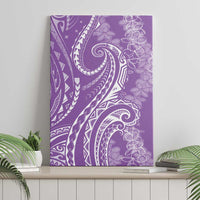 Polynesia Plumeria Lei Canvas Wall Art Periwinkle Curves Motif LT7 - Polynesian Pride