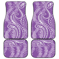 Polynesia Plumeria Lei Car Mats Periwinkle Curves Motif LT7 - Polynesian Pride