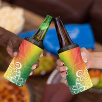 Polynesia 4 in 1 Can Cooler Tumbler Plumeria Reggae Curves