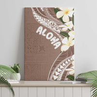 Aloha Hawaii Festive Canvas Wall Art Frangipani Lace Classic - Beige LT7 - Polynesian Pride