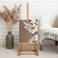 Aloha Hawaii Festive Canvas Wall Art Frangipani Lace Classic - Beige LT7 - Polynesian Pride