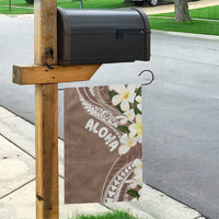 Aloha Hawaii Festive Garden Flag Frangipani Lace Classic - Beige LT7 - Polynesian Pride