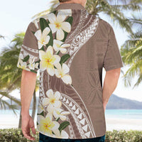 Aloha Hawaii Festive Hawaiian Shirt Frangipani Lace Classic - Beige LT7 - Polynesian Pride