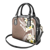 Aloha Hawaii Festive Shoulder Handbag Frangipani Lace Classic - Beige LT7 - Polynesian Pride