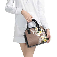 Aloha Hawaii Festive Shoulder Handbag Frangipani Lace Classic - Beige LT7 - Polynesian Pride