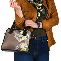 Aloha Hawaii Festive Shoulder Handbag Frangipani Lace Classic - Beige LT7 - Polynesian Pride