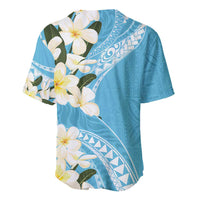 Aloha Hawaii Festive Baseball Jersey Frangipani Lace Classic - Turquoise
