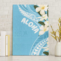 Aloha Hawaii Festive Canvas Wall Art Frangipani Lace Classic - Turquoise LT7 Without Frame Turquoise - Polynesian Pride