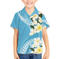 Aloha Hawaii Festive Family Matching Off Shoulder Maxi Dress and Hawaiian Shirt Frangipani Lace Classic - Turquoise