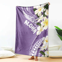 Aloha Hawaii Festive Blanket Frangipani Lace Classic - Lavender LT7 - Polynesian Pride