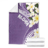 Aloha Hawaii Festive Blanket Frangipani Lace Classic - Lavender LT7 - Polynesian Pride