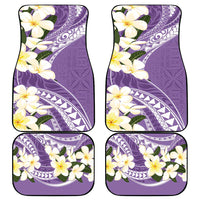 Aloha Hawaii Festive Car Mats Frangipani Lace Classic - Lavender