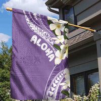 Aloha Hawaii Festive Garden Flag Frangipani Lace Classic - Lavender LT7 - Polynesian Pride
