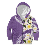Aloha Hawaii Festive Kid Hoodie Frangipani Lace Classic - Lavender