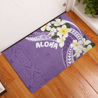 Aloha Hawaii Festive Rubber Doormat Frangipani Lace Classic - Lavender LT7 - Polynesian Pride