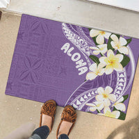Aloha Hawaii Festive Rubber Doormat Frangipani Lace Classic - Lavender LT7 - Polynesian Pride