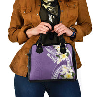 Aloha Hawaii Festive Shoulder Handbag Frangipani Lace Classic - Lavender LT7 - Polynesian Pride