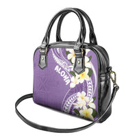 Aloha Hawaii Festive Shoulder Handbag Frangipani Lace Classic - Lavender LT7 - Polynesian Pride