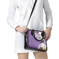 Aloha Hawaii Festive Shoulder Handbag Frangipani Lace Classic - Lavender LT7 - Polynesian Pride