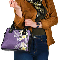 Aloha Hawaii Festive Shoulder Handbag Frangipani Lace Classic - Lavender LT7 - Polynesian Pride