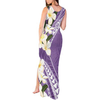 Aloha Hawaii Festive Tank Maxi Dress Frangipani Lace Classic - Lavender