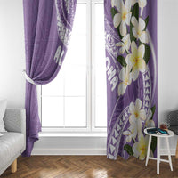 Aloha Hawaii Festive Window Curtain Frangipani Lace Classic - Lavender LT7 - Polynesian Pride