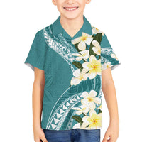 Aloha Hawaii Festive Hawaiian Shirt Frangipani Lace Classic - Teal LT7 - Polynesian Pride