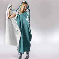 Aloha Hawaii Festive Hooded Blanket Frangipani Lace Classic - Teal LT7 - Polynesian Pride
