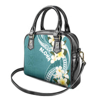 Aloha Hawaii Festive Shoulder Handbag Frangipani Lace Classic - Teal LT7 - Polynesian Pride