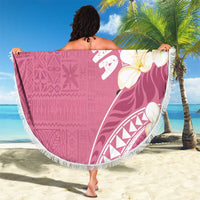 Aloha Hawaii Festive Beach Blanket Frangipani Lace Classic - Rosy LT7 - Polynesian Pride