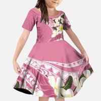 Aloha Hawaii Festive Family Matching Tank Maxi Dress and Hawaiian Shirt Frangipani Lace Classic - Rosy