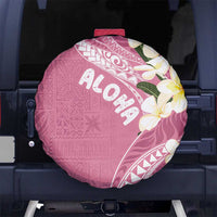 Aloha Hawaii Festive Spare Tire Cover Frangipani Lace Classic - Rosy LT7 - Polynesian Pride