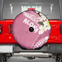 Aloha Hawaii Festive Spare Tire Cover Frangipani Lace Classic - Rosy LT7 - Polynesian Pride