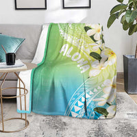 Aloha Hawaii Festive Blanket Frangipani Lace Classic - Summer Vibes LT7 - Polynesian Pride