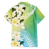 Aloha Hawaii Festive Family Matching Long Sleeve Bodycon Dress and Hawaiian Shirt Frangipani Lace Classic - Summer Vibes LT7 - Polynesian Pride