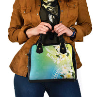 Aloha Hawaii Festive Shoulder Handbag Frangipani Lace Classic - Summer Vibes LT7 - Polynesian Pride