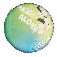 Aloha Hawaii Festive Spare Tire Cover Frangipani Lace Classic - Summer Vibes LT7 - Polynesian Pride