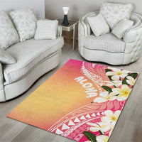 Aloha Hawaii Festive Area Rug Frangipani Lace Classic - Spring Vibes