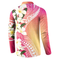 Aloha Hawaii Festive Button Sweatshirt Frangipani Lace Classic - Spring Vibes LT7 - Polynesian Pride