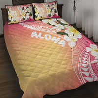Aloha Hawaii Festive Quilt Bed Set Frangipani Lace Classic - Spring Vibes