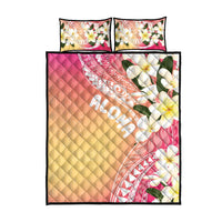 Aloha Hawaii Festive Quilt Bed Set Frangipani Lace Classic - Spring Vibes