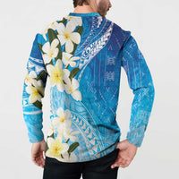 Aloha Hawaii Festive Button Sweatshirt Frangipani Lace Classic - Oceanic LT7 - Polynesian Pride