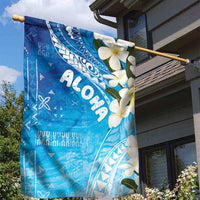 Aloha Hawaii Festive Garden Flag Frangipani Lace Classic - Oceanic LT7 - Polynesian Pride