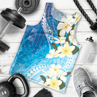 Aloha Hawaii Festive Men Tank Top Frangipani Lace Classic - Oceanic LT7 - Polynesian Pride